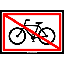 Fahrräder verboten!