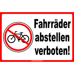 Fahrräder abstellen verboten! - 2