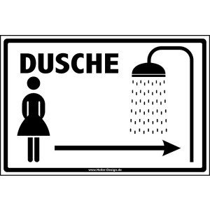 Dusche Damen Pfeil nach rechts