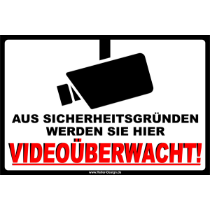 Aus sicherheitsgründen werden Sie hier Videoüberwacht!