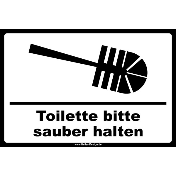 Schilder Verbotsschilder Schild Clo Klo Toiletten WC ...