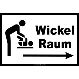 Wickel Raum Pfeil nach rechts